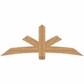 Ekena Millwork Alberta Smooth Timber Gable Bracket, Western Red Cedar, 72"W x 27"H x 1 1/2"D x 5 1/2"F, 9/12 Pitch GBW072X27X0206ALB00SWR